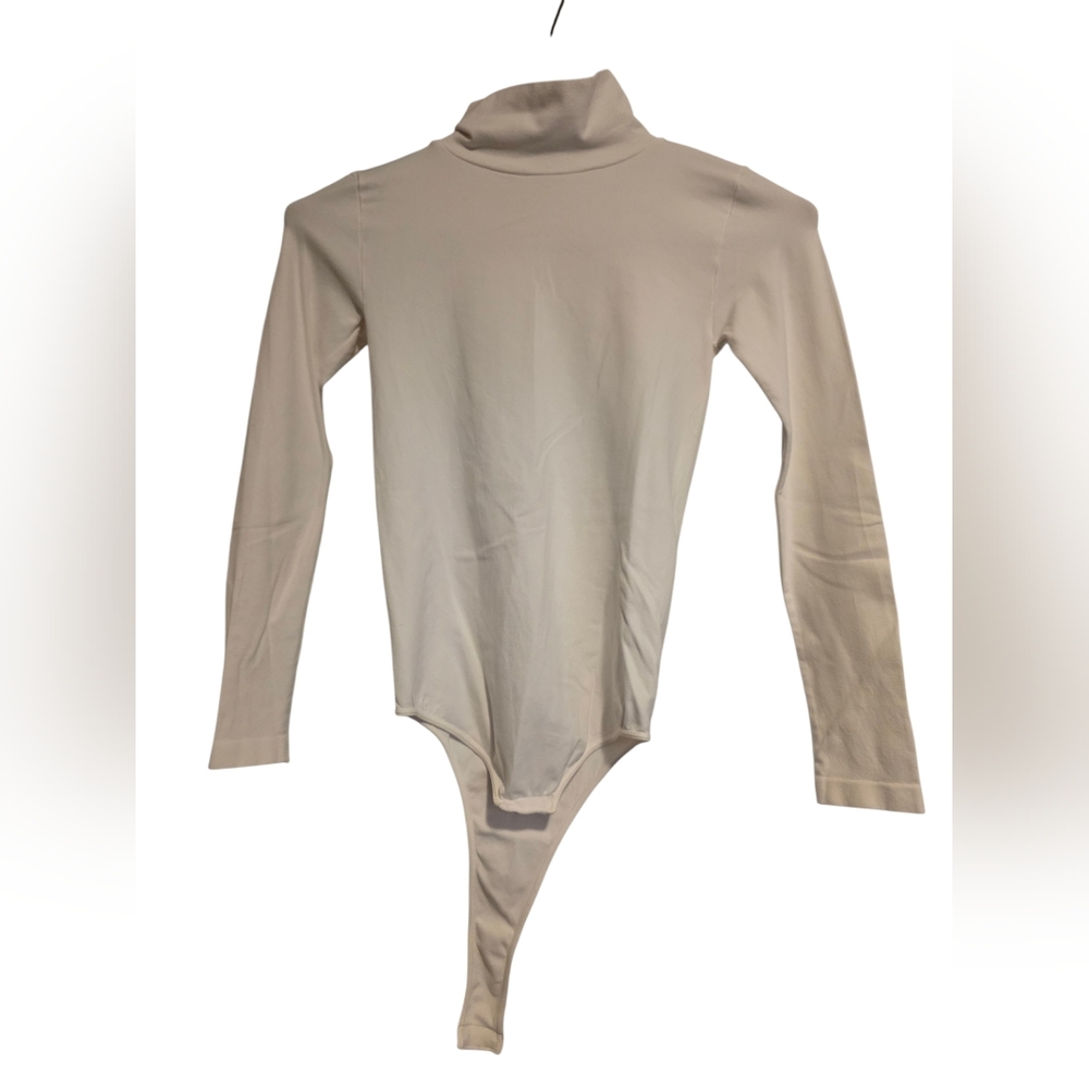 Nikibiki White Stretch Turtleneck Bodysuit